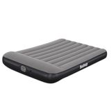 Bestway Tritech Luchtmatras 12" met geïntegreerde USB-pomp, 191 x 137 x 30 cm, grijs/zwart
