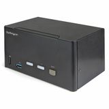 StarTech.com 2-Port Triple Monitor DisplayPort KVM Switch - 4K 60Hz UHD HDR