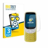 BROTECT Screenprotector 3 Stuks voor Nokia 3210 Beschermglas transparant