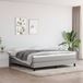 Maison Exclusive Cadre de lit avec sommier tapissier, gris clair, 180 x 200 cm, textile