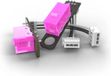 Endgame Gear OP1 Switch Set HNCHK 150m - Muis schakelaar - 60-70gf - set van 2 - paars, zwart