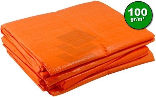 Topprotect Dielessen Multishop Oranje afdekzeil bache bouwzeil 2x3m 100gr/m²