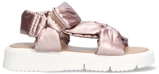 VINGINO Meisjes Platte Sandalen - Beige - Leer - Klittenband - Maat 37