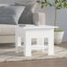 Maison Exclusive - Table basse, blanc, 55x55x42 cm, panneau de particules