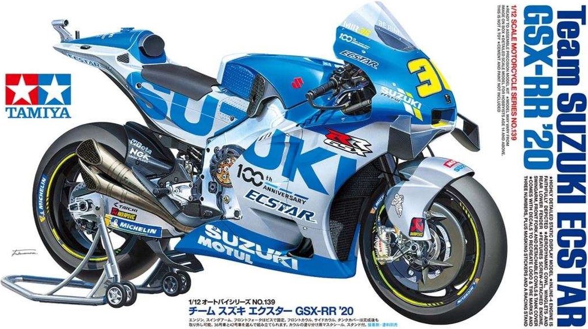 tamiya 1:12 14139 Team Suzuki ECSTAR GSX-RR -20 Motor Plastic kit