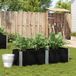 Maison Exclusive - Jardinière Noir 150x50 cm Bois massif Pin