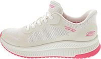 Skechers Dames BOBS Squad 4 Slip-ins Staple Look 117624 WPK White Pink