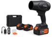 FlinQ Souffleur à main - Souffleur de feuilles sans fil avec batterie - Multi-usage - Moteur sans balai - avec 2 batteries et protections auditives