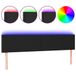 VidaXL Hoofdbord LED 160x5x78/88 cm Kunstleer Zwart