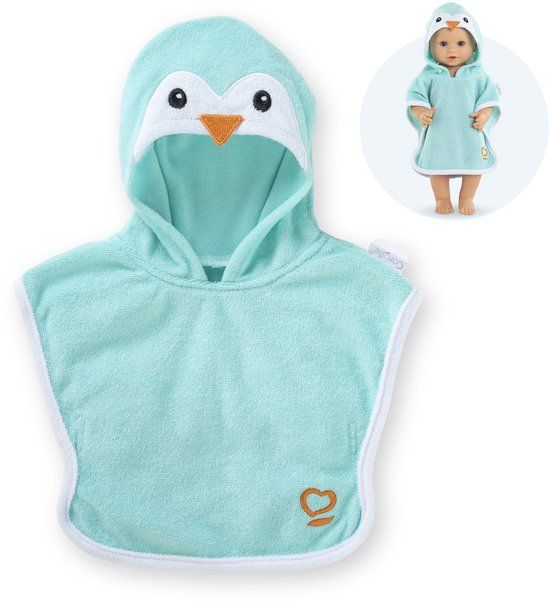 Corolle Badcape Babypop Pinguïn 36cm