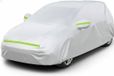 Favoto Autohoes Buiten - Waterdicht & Ademend - Met Rits & Reflectie - All Weather Beschermhoes Auto - Universeel Sedan (Tot 450 cm) - Zilver