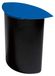 Poubelle MOON 6L, set de 5 pièces, noir-bleu, avec couvercle