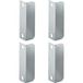 Cyclingcolors - 4x Gâche Équerre À Visser 40x13x12mm Acier Batteuse Serrure Fermeture Verrou Vérou Porte Poignée Came