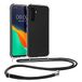 kwmobile Samsung Galaxy A54 5G Hoesje met Telefoonkoord - Transparant/Zwart
