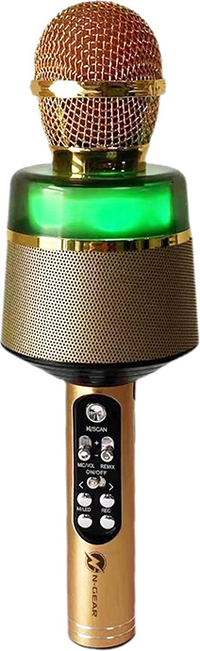 N-Gear N-GEAR Star Mic - Bluetooth Karaoke Microfoon voor Kinderen - Gold