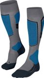 FALKE SK4 warm dun wol functioneel materiaal skisokken heren grijs - maat 44-45