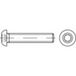 TOOLCRAFT TO-5380923 Vis à tête bombée M12 40 mm 6 pans intérieurs acier inoxydable A4 100 pc(s)