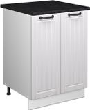Vicco Wastafelkast Fame-Line, Wit Landhuis/Wit, 60 cm