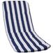Beo Capri Zonneligstoelkussen, wasbaar, made in EU volgens Öko-Tex-standaard, ademend kussen, ligbed met rubberen bevestigingsband, uv-bestendige ligstoelkussen met strepen in blauw-wit, 1 stuk
