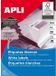 Apli Adhesive labels 105 x 74 mm White 500 Sheets