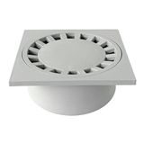 FIRST PLAST Sifon van Polypropyleen 200 x 200 mm Grijs