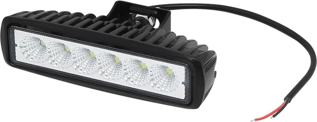 ABC-LED LED SPOT - 6 x 3 watt - front light - WIT - OFF-ROAD - Straight