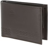 oxmox Leren portemonnee Leather RFID Protect Pocketbörse Jumping Jack Embossed Brown donkerbruin