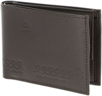 oxmox Leren portemonnee Leather RFID Protect Pocketbörse Jumping Jack Embossed Brown donkerbruin
