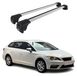 Seat Leon III Combi, 2014-2020, facelift, Aluminium, zilver, 2 stuks, draagbalken, basissteunen