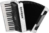 Hohner Bravo III 72 blanc silencieux - Accordéon