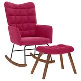 vidaXL Schommelstoel Bordeaux
