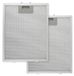 Merkloos Solidchoice - 2 Stuks Aluminium Filter voor Afzuigkap