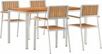 Syfax Buiten eettafelset 5 st 150 x 90 x 75 cm