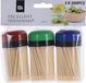 Excellent Houseware Pique-cocktails en bamboe - 150 pièces - 3 paquets