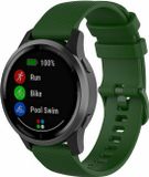 By Qubix Qubix Garmin Forerunner 970 / 570 (47mm) / 255 Sportband met Motief Groen Smartwatch Bandje 22mm