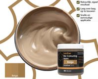 Furniture Clinic Leer Balsem Beige – Herstelt Kleur & Krassen – Voor Bank, Auto, Schoenen & Tassen – Leer Reparatie & Bescherming – 250 ml