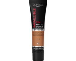 L'Oréal Make-Up Designer Infaillible 24H Matte Cover Foundation - 320 Caramel - Langhoudende Matterende Foundation met SPF 18 - 35 ml