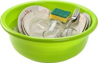 Plasticforte Afwasteiltje - 11 liter - Rond - Groen - Kunststof - 39 x 14 cm