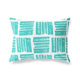 BonaMaison Turkoois-Wit Decoratieve Kussensloop, Kussenhoezen Bank, Decoratieve Kussenhoesjes, Kussensloop; Sofa, Slaapkamer, Kantoor, Auto 35x50 Cm - Ontworpen en vervaardigd in Turkije