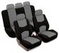 Housses universelles pour sièges de voiture, adaptées aux véhicules 5 places (gris)