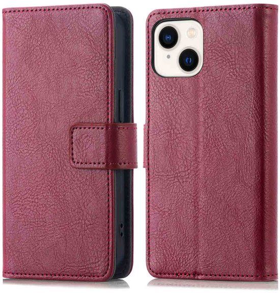 imoshion Luxe Bookcase voor de Apple iPhone 15 - Bordeaux