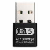 DrPhone W14 AC1300 USB WiFi Adapter – Dual Band 2.4/5GHz – WiFi 5 – Windows/Mac/Linux – Zwart