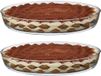 Alessandro Plat de cuisson - 2x - 4 litre - 39 x 28 x 7 cm - verre - résistant au lave-vaisselle - transparent