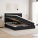 Prolenta Maison Exclusive Lit coffre exclusif avec matelas, couleur noire, dimensions 160 x 200 cm, revêtement en tissu