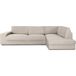 ECOMMERC3 Bankhoes voor chaise longue, hoekdeel rechts met zeer elastische rugleuning, bekleding voor chaise longue, linnen, ademend, met schuim en elastieken, rechts of links