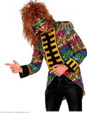 Widmann Slipjas disco zebra jaren 80 Multicolor XL