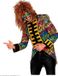 Widmann Slipjas disco zebra jaren 80 Multicolor XL