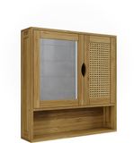 Vicco Liora Badkamerspiegelkast – 56 x 58 cm Bamboe