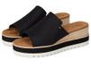 TOMS Diana slippers voor dames, Zware zwarte canvas, 43,5 EU