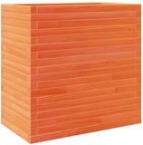 vidaXL Plantenbak 70x40x68,5 cm massief grenenhout wasbruin